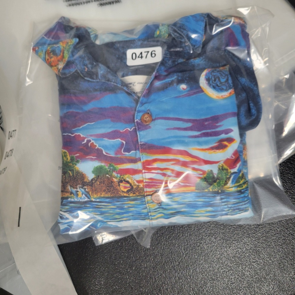 Reyn Spooner‎ Robert Lyn Nelson Shirt Mens L Blue Underwater Space Whale Reef - Picture 7 of 9